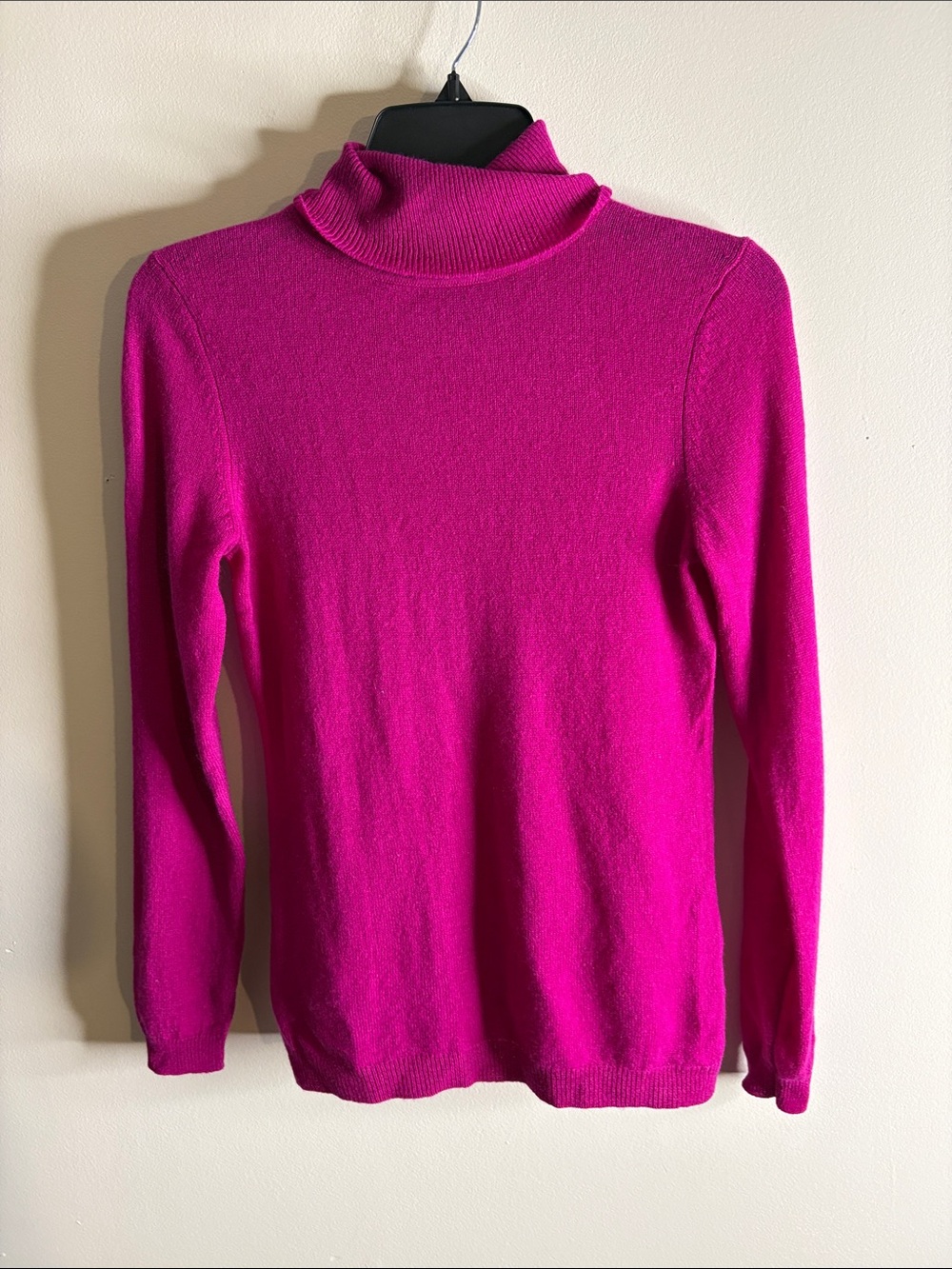 Charter Club Cashmere Fuchsia Turtleneck Sweater